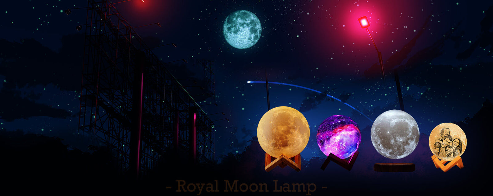 LED Night Light Galaxy Projector [USA Shipping] - Royal Moon Lamp