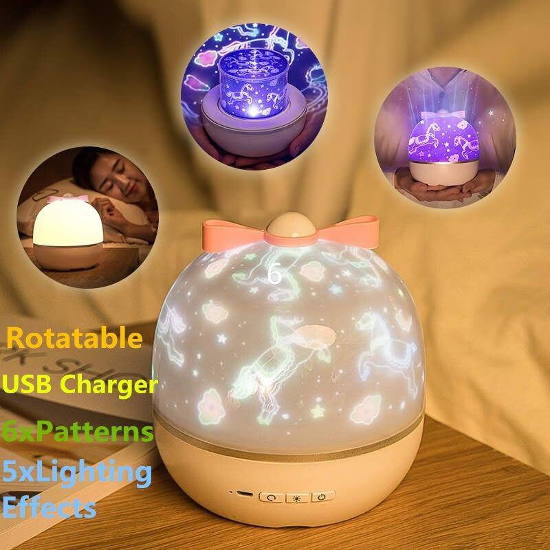 LED Night Light Galaxy Projector - Royal Moon Lamp