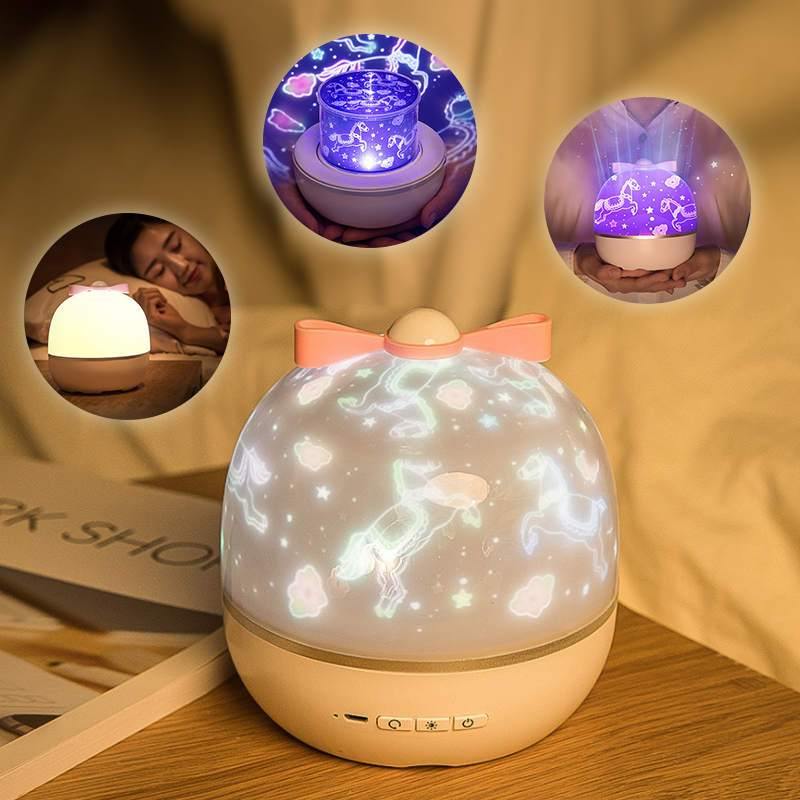 LED Night Light Galaxy Projector - Royal Moon Lamp