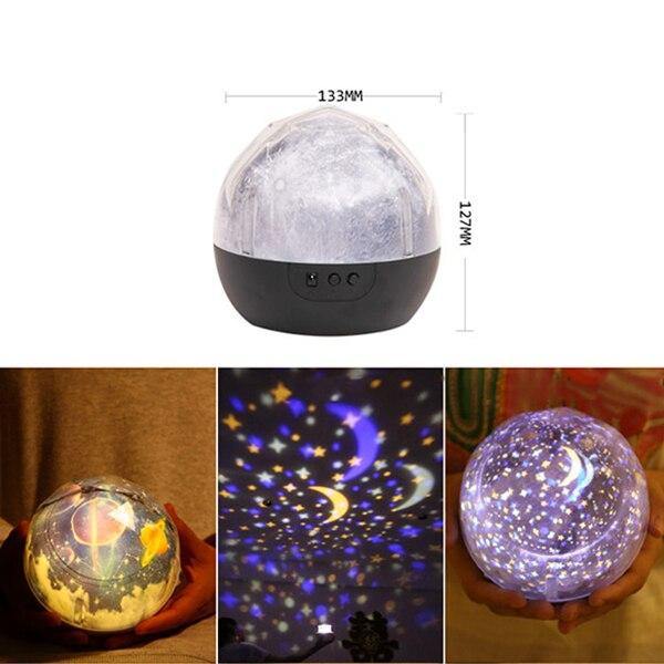 LED Night Light Galaxy Projector - Royal Moon Lamp