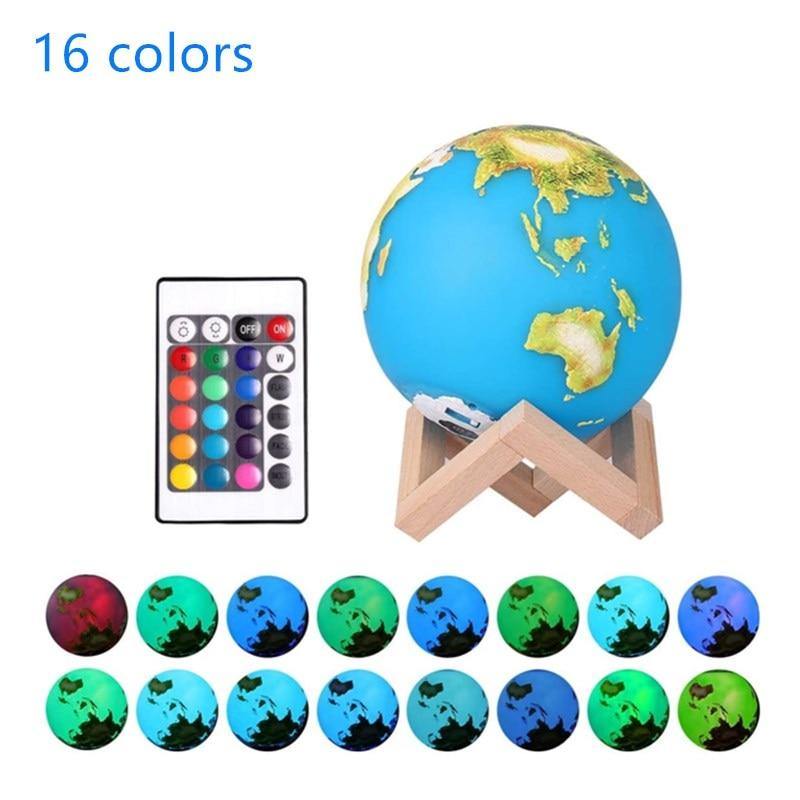 The 16 Colors Earth Lamp - Royal Moon Lamp