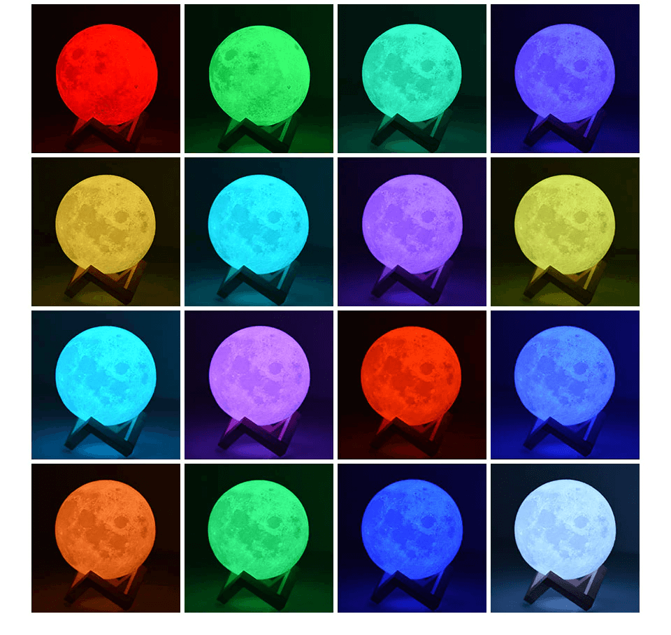 The 16 Colors Earth Lamp